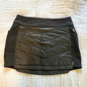 Smartwool Puffer Skirt, Black, Womens Medium